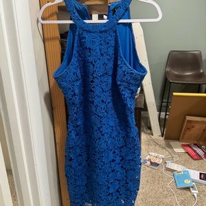Lulus blue lace dress